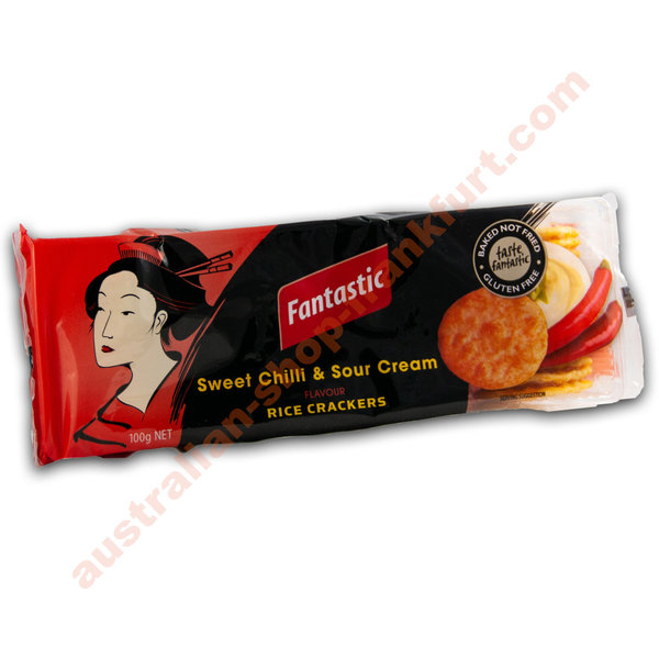 "Fantastic" Rice Crackers - Sweet Chili 100g - sonderangebot MHD 11.2.24