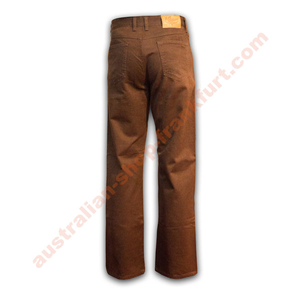 HOSE R.M. Williams - TJ781 Linesman Jeans- chocolate brown