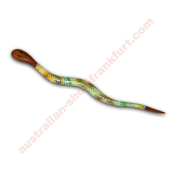 Holzschlange - Aboriginal Art