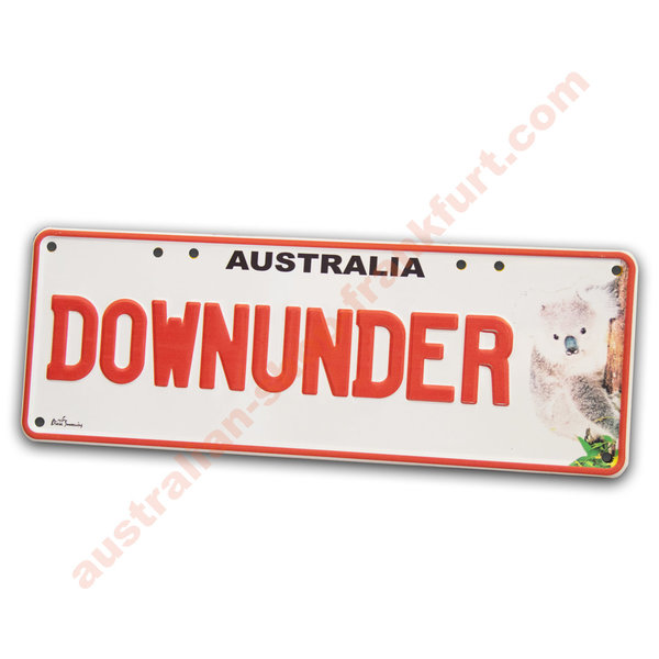 Number Plates - Down under with Koala