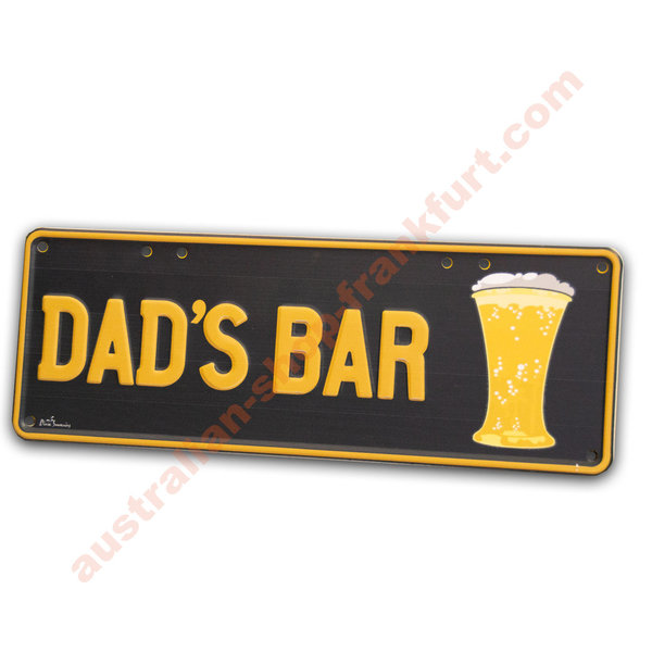 Number Plates - Dad's Bar