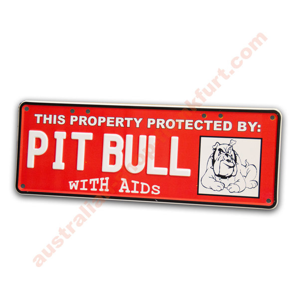 Number Plates - Pit Bull