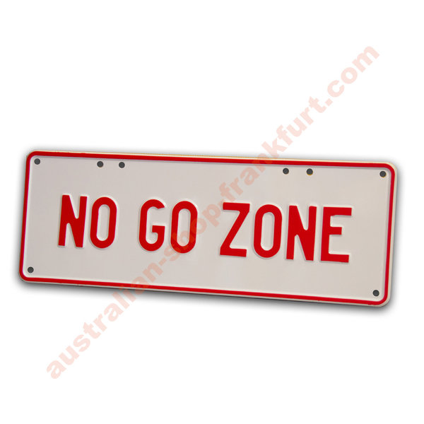 Number Plates - no go zone