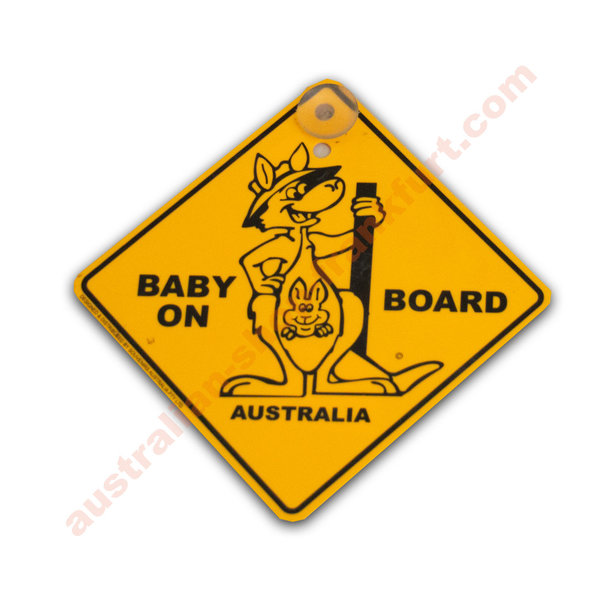 Warnschild für's Auto - Baby on Board Roo