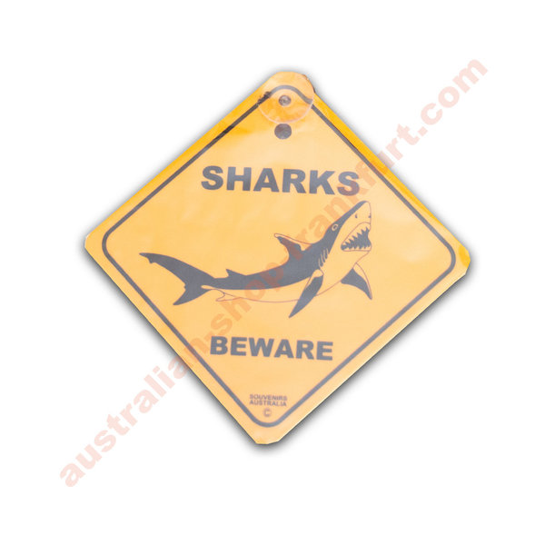 Warnschild für's Auto - Sharks beware