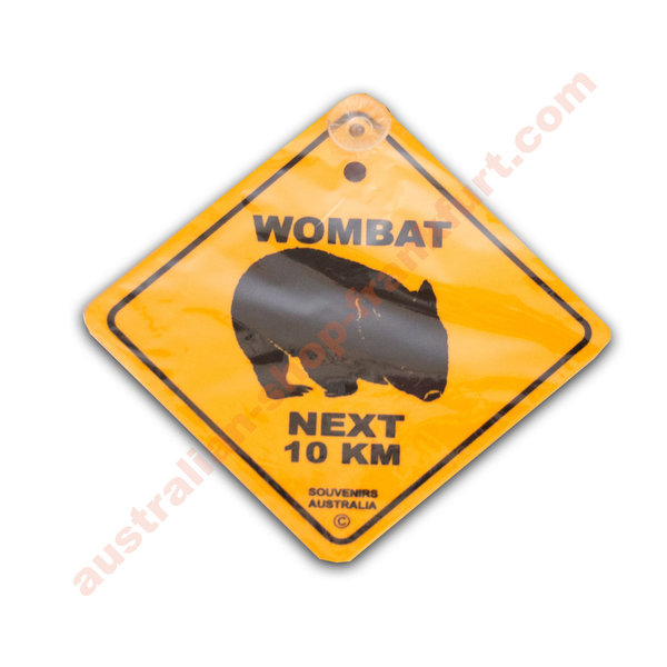 Warnschild für's Auto - Wombat