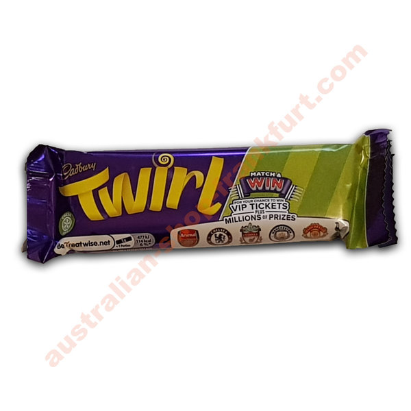 Cadbury TWIRL 2 bars = 43 g
