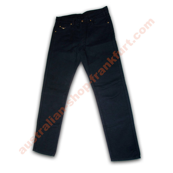 Hose-R.M.Williams- TJ787 -Luxury Sueded Moleskin Jeans- dunkelblau