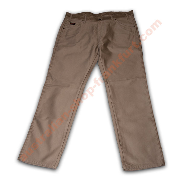 Hose-R.M.Williams- TJ728-"Stockyard Moleskin Jeans"- buckskin