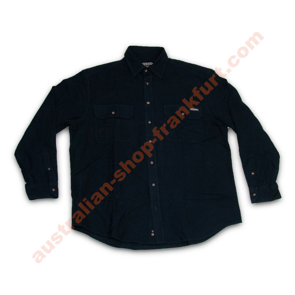 Hemd-R.M.Williams - Stockyard Moleskin shirt SH900 - dunkelblau