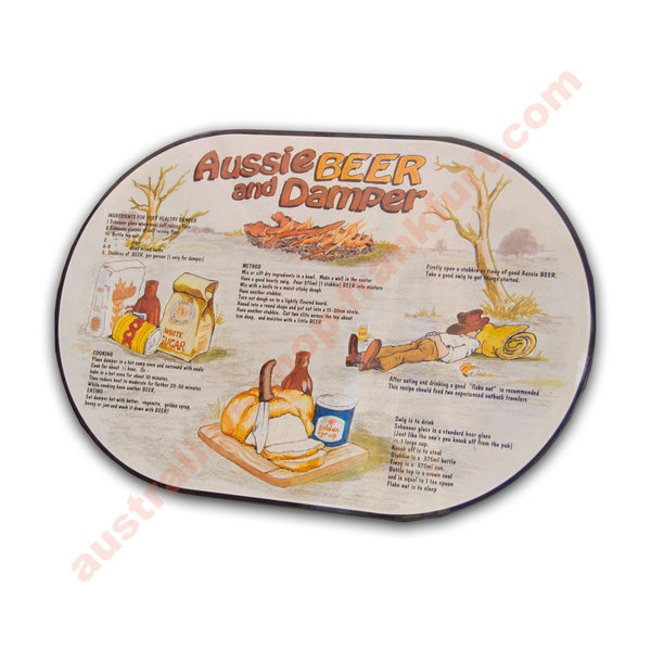 Placemat PVC - "Aussie Beer & Damper"