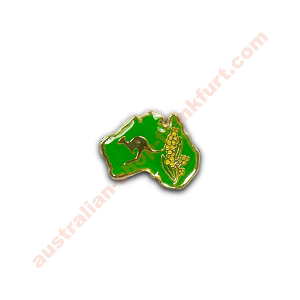 Pin - Australian continent green