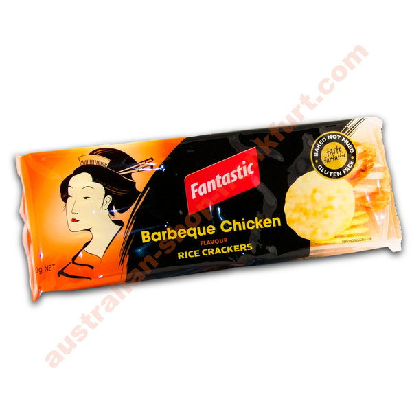 "Fantastic"  Rice Crackers - Barbeque Chicken  100g - 3 Packungen für 2- SUPER SAVER DEAL!!!
