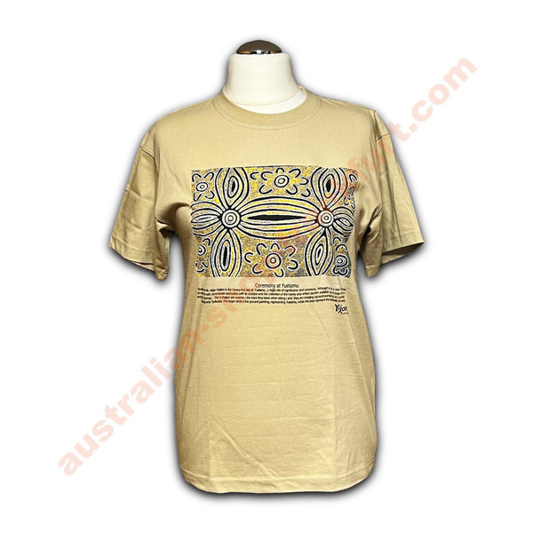 Tshirt -  Aboriginal -Yuelemu - beige