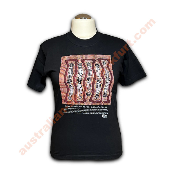Tshirt - Aboriginal - Water Dreaming- black