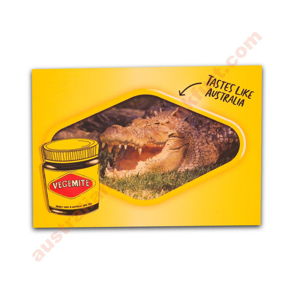 Postkarte - Vegemite & Croc