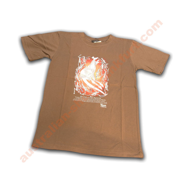 Tshirt-Aboriginal- Roo /brown