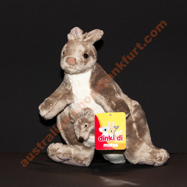 Kangaroo w. joey - Cuddly soft toy  28cm