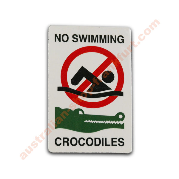 Magnet  No Swimming Crocodiles