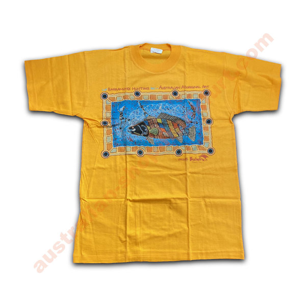T-Shirt - Aboriginal - Barramundi / gelb