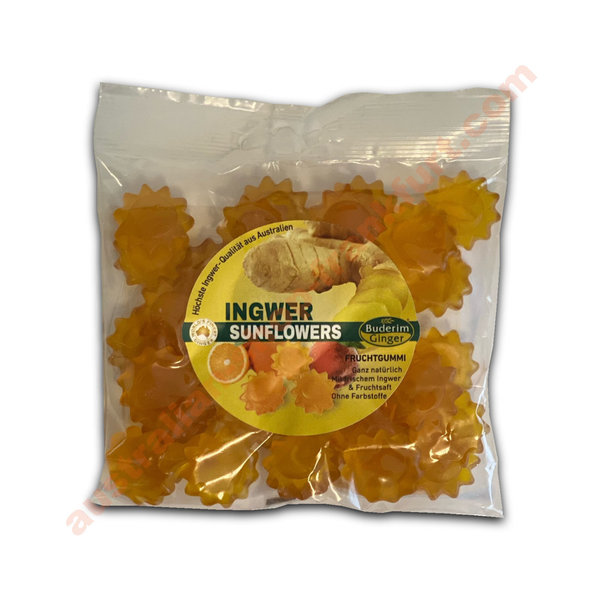 "Buderim"  Sunflowers - Ingwer Fruchtgummi