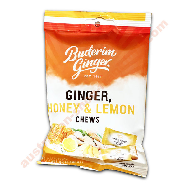 "Buderim" Ginger, Honey & Lemon Chews