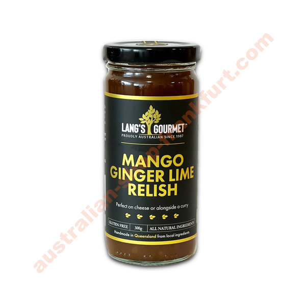 Lang's Gourmet "Mango Ginger Lime Relish" 300g - SONDERPREIS MHD 16.8.23