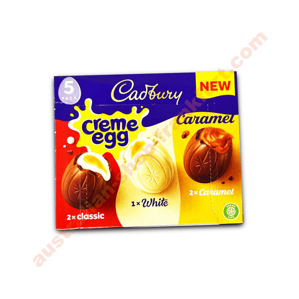 Cadbury Creme eggs NEW - 5-pack - classic, white & caramel