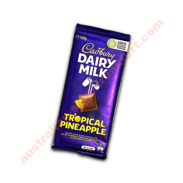 Cadbury Tropical Pineapple Dairy Milk Chocolate 180g