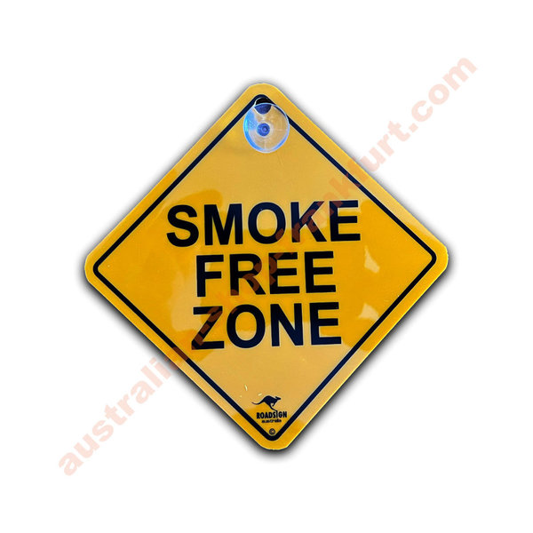 Warnschild für's Auto - Smoke free zone