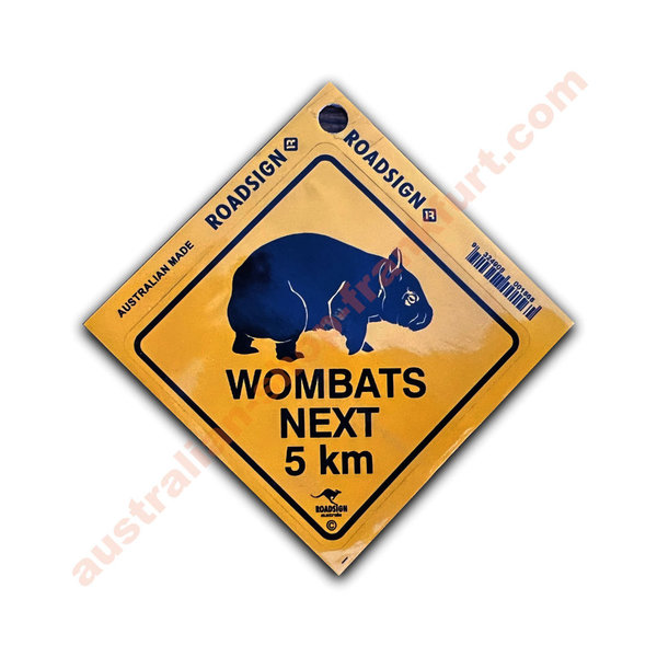Aufkleber - Warnschild - Wombats