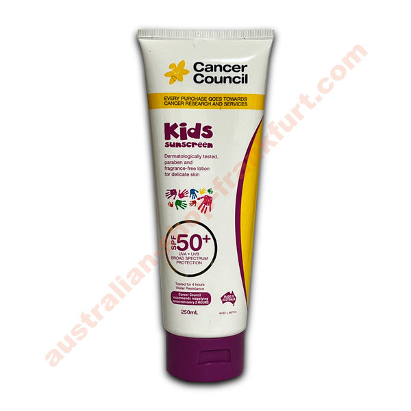 Kids Sunscreen 50+ "Cancer Council"
