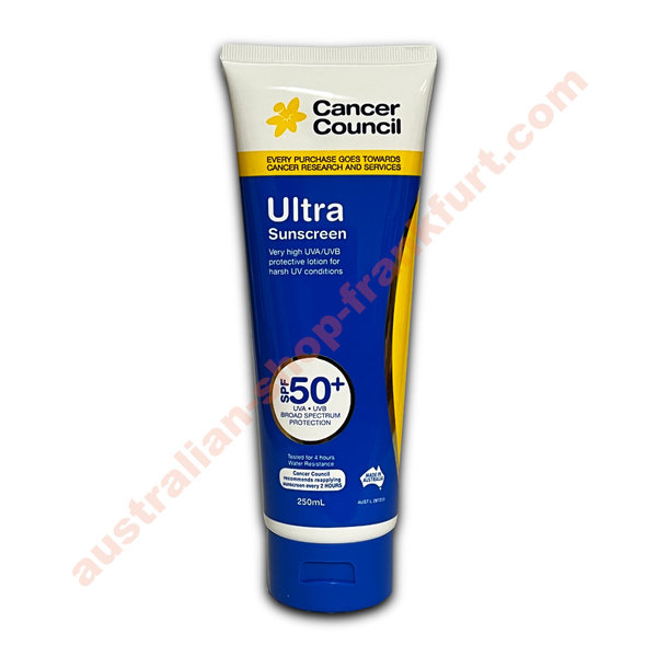 Ultra Sunscreen 50+ "Cancer Council"