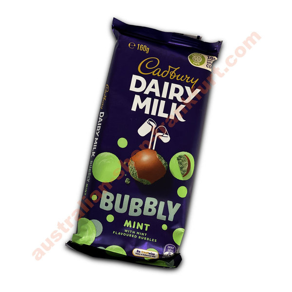 Cadburys Dairy Milk Bubbly Mint - 160g